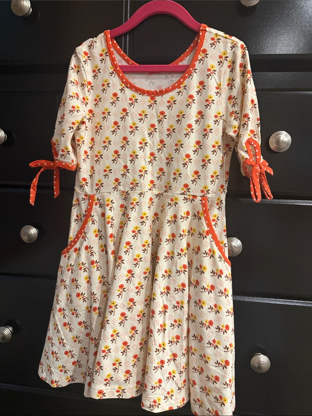 Eleanor Rose fall dress with pockets